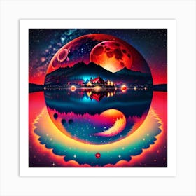 Moon In The Sky Art Print