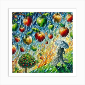 Raining Apples Art Print