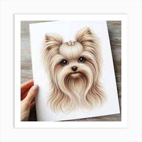 A yorkie female 2 Art Print