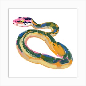 Ball Python Snake 02 Art Print