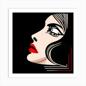 Portrait Of A Woman Art Print