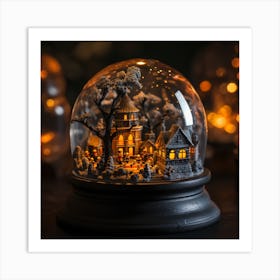 Snow Globe 3 Art Print