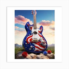 Red, White, and Blues 10 Art Print