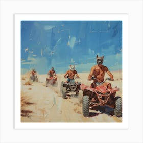 Four Wheelers Of The Apocalypse 2 Fy S Art Print