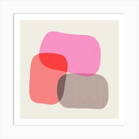 Colorful abstract shapes 12 Art Print