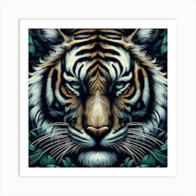 Majestic Tiger: Strength, Beauty, Wilderness Art Print