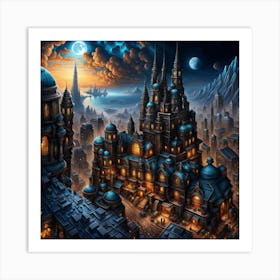 Fantasy City 37 Art Print