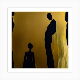 Elegant Silhouettes Art Print