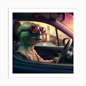 Alien Car 5 1 Art Print