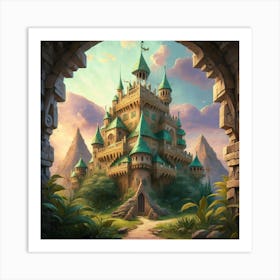 The castle in seicle 15 10 Art Print