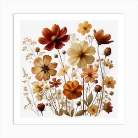 Boho Flowers 10 Art Print