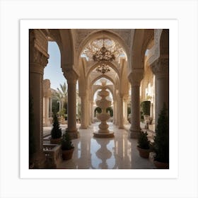 Palace Courtyard Art Print