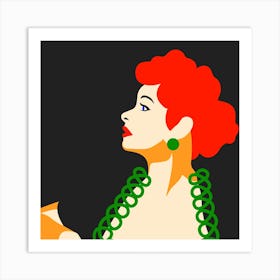 Lucy Square Art Print
