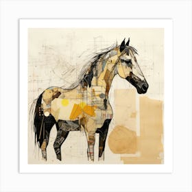 Abstract Equines Collection 79 Art Print