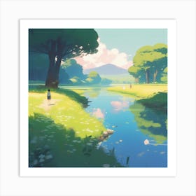 Landscape Painting 198 Art Print