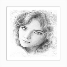 Portrait Of A Woman Art Print