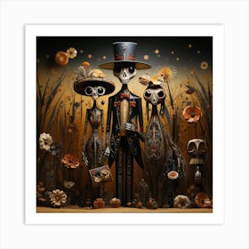 Skeletons 2 Art Print