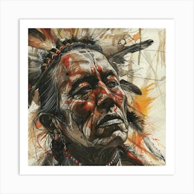 Indian Headdress Art Print