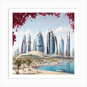 Dubai Cityscape 1 Art Print