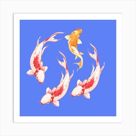 Koi Fish Art Print