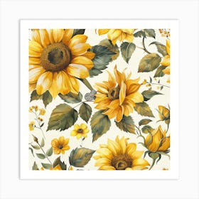 Sunflowers 1 Art Print