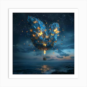 Butterfly In The Sky Art Print