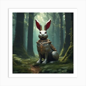 Rabbit In The Woods 41 Art Print