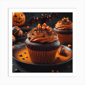 Halloween Cupcakes 1 Art Print