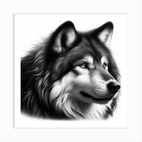 Grey wolf 5 Art Print