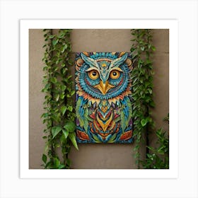 Owl Painting 1 Art Print