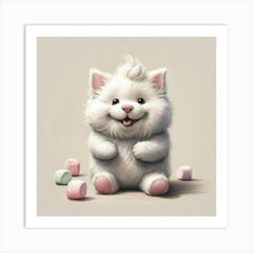 Cute Samoyed Art Print