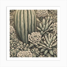 Cactus Garden 7 Art Print