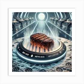 A Futuristic Dish Called Celestial Steak, Served Art Print