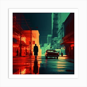 Man On The Street Art Print