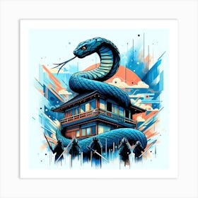 Snake King (Variant 2) Art Print