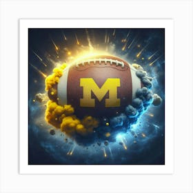 Michigan Wolverines Football 1 Art Print