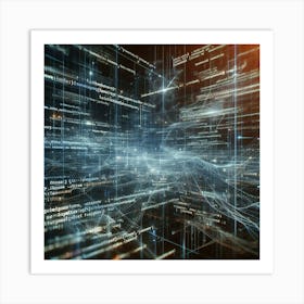 Abstract Computer Code 2 Art Print