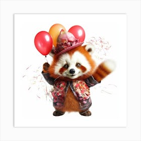 Red Panda 4 Art Print