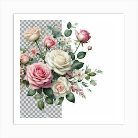 Bouquet Of Roses 3 Art Print