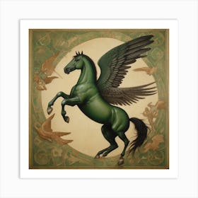 Leonardo Vision Xl I Want A Painting About Winged Horses They 0 Art Print