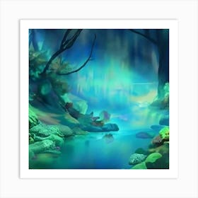 Frozen River Art Print