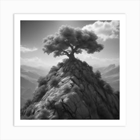 Lone Tree 4 Art Print