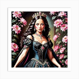 Queen Of Roses 1 Art Print