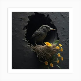 Bird In A Nest Art Print