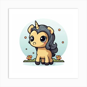 Cute Unicorn 104 Art Print