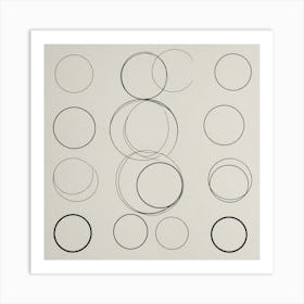 'Circles' 3 Art Print