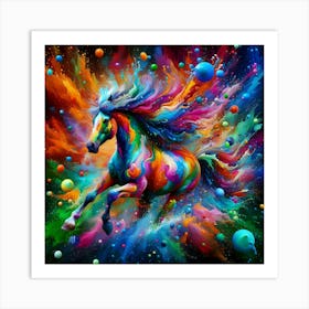 Colorful Horse 1 Art Print