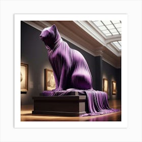 Purple Cat Art Print