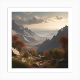 Mountain Landscape 13 Art Print