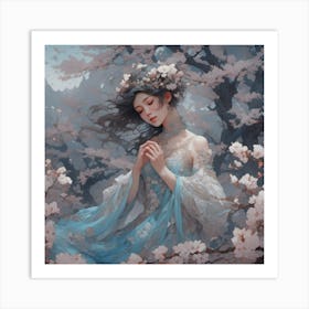 Sakura muse Art Print